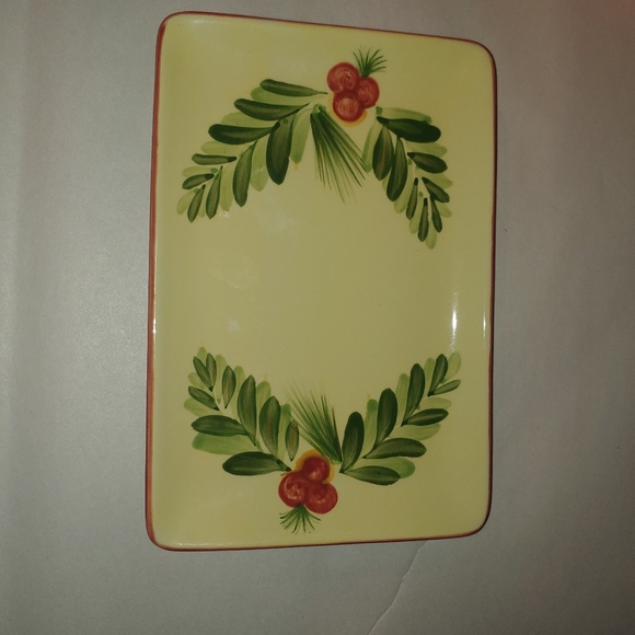Gail Pittman Christmas Memories 8" rectangular tray - Picture 1 of 3
